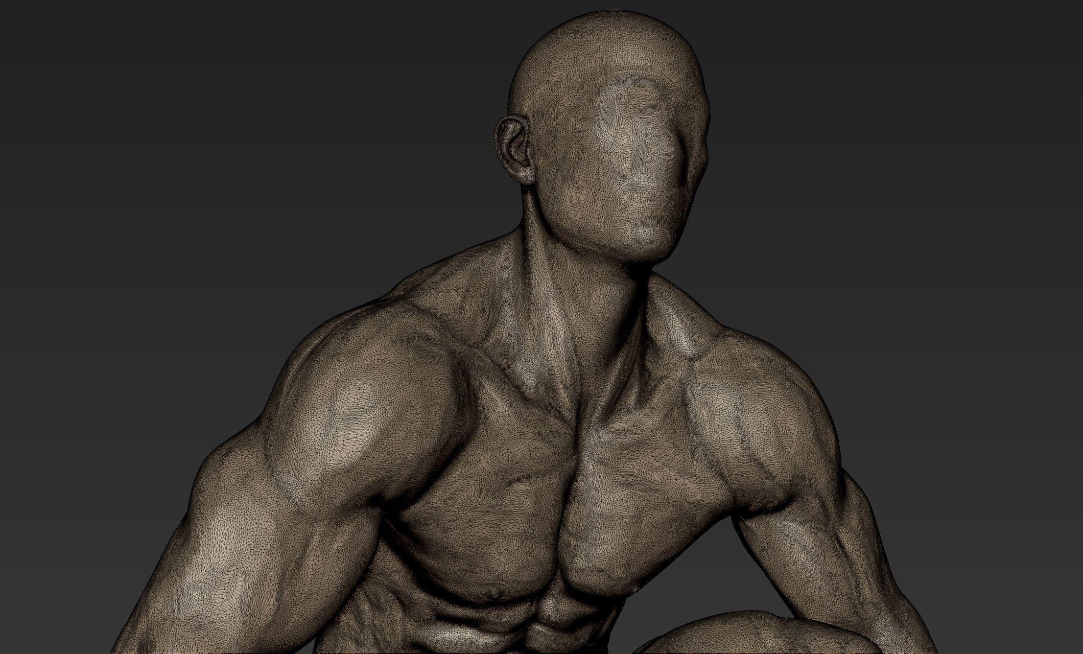 Superhero Figure Pose 5 3D model_9