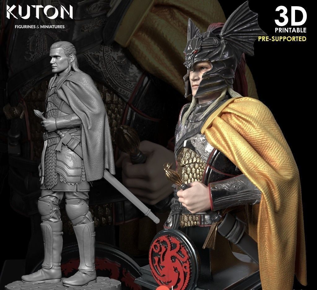 Daemon Targaryen 3D model 3D printable | CGTrader