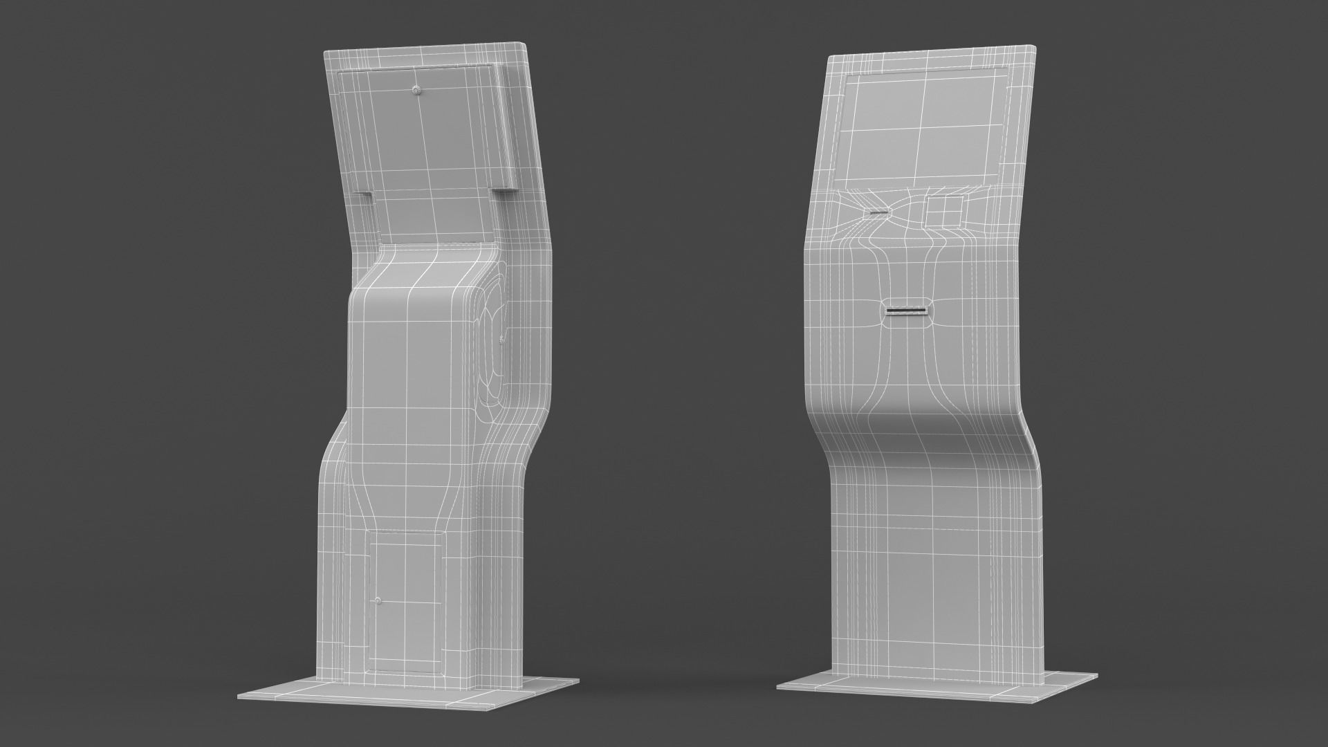 Electronic Kiosk 3D model_7