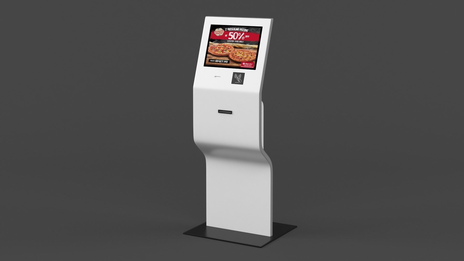 Electronic Kiosk 3D model_2