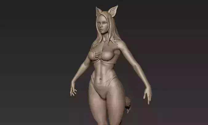 Female Furry Sculpt 3D model