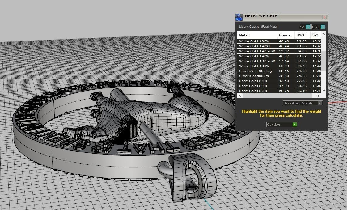 Spinning horse medallion pendant 3D print model_14