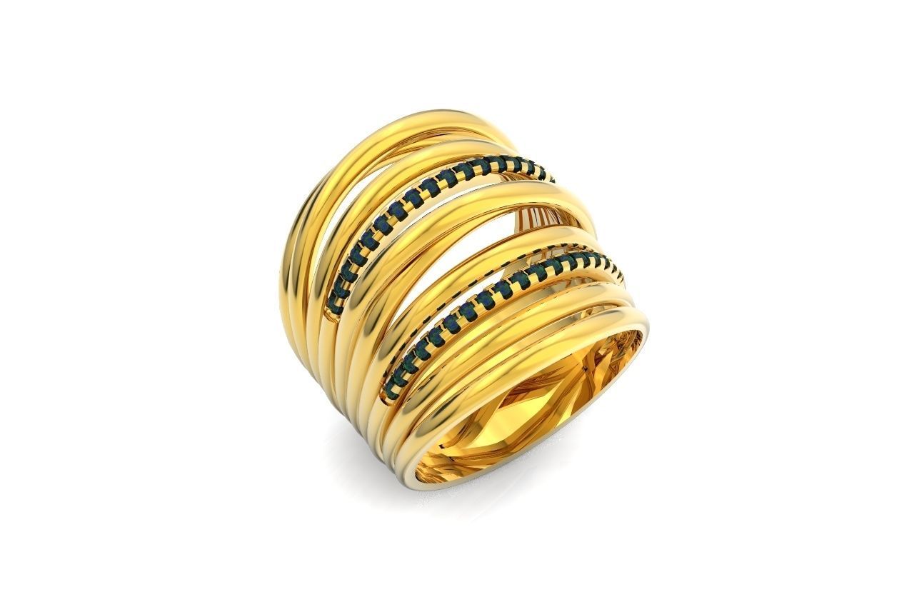 wide ring  De Grisogono 756 3D print model_42