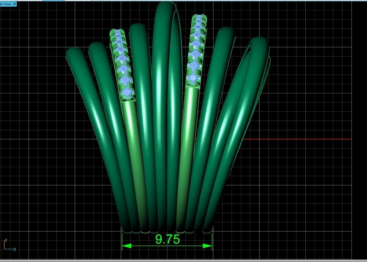 wide ring  De Grisogono 756 3D print model_10