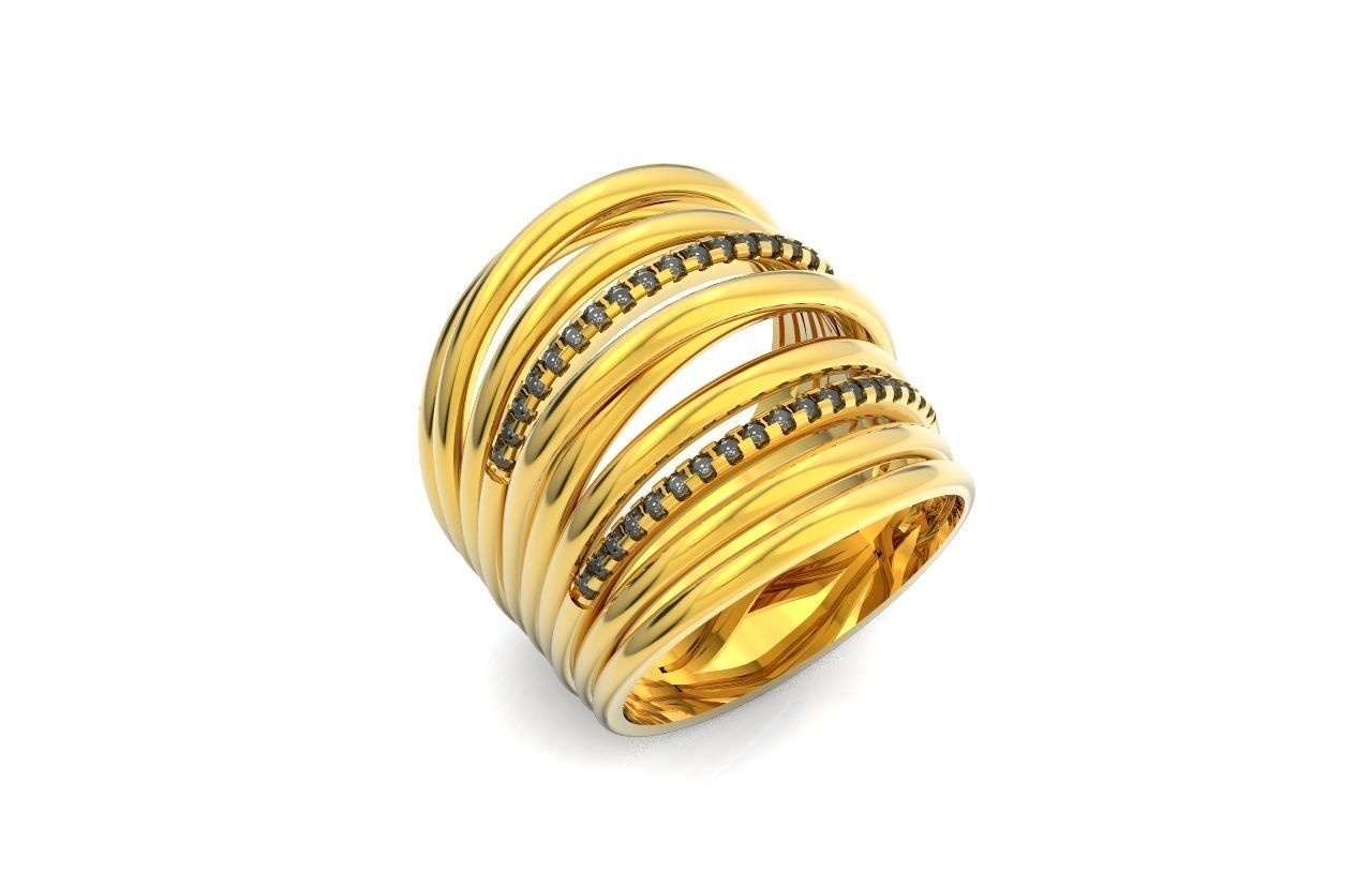 wide ring  De Grisogono 756 3D print model_41