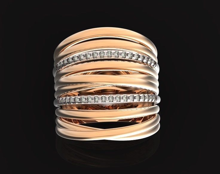 wide ring  De Grisogono 756 3D print model_52