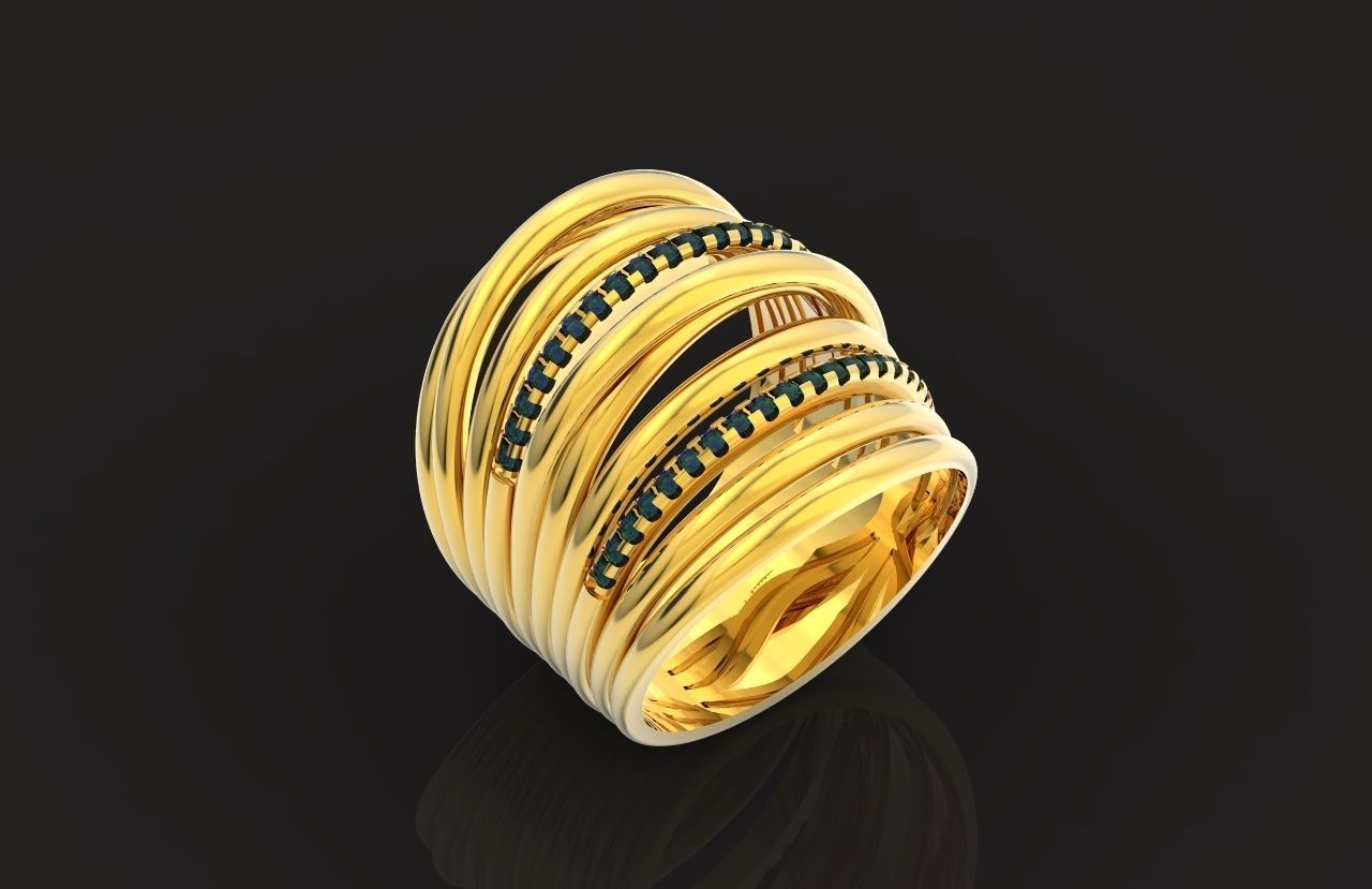 wide ring  De Grisogono 756 3D print model_44