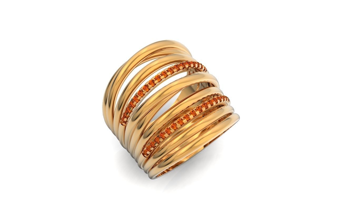 wide ring  De Grisogono 756 3D print model_35