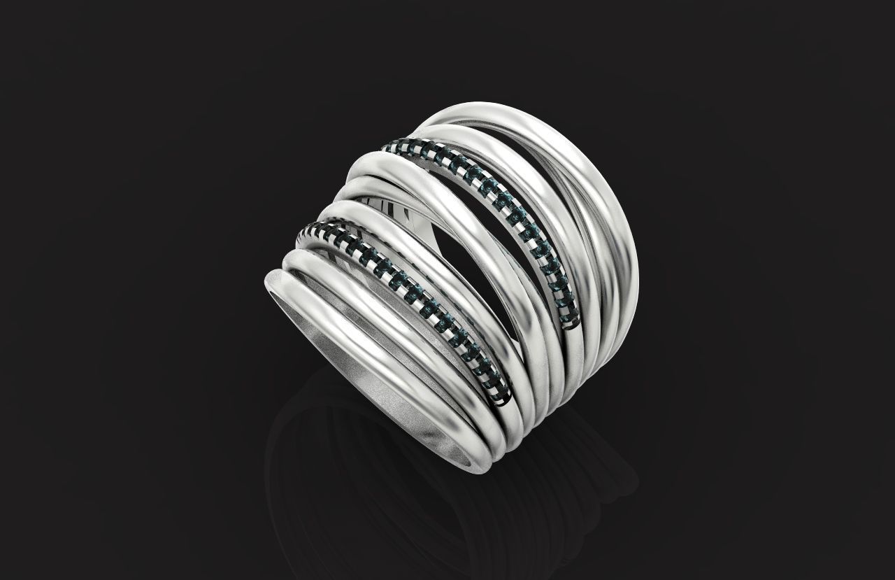 wide ring  De Grisogono 756 3D print model_19