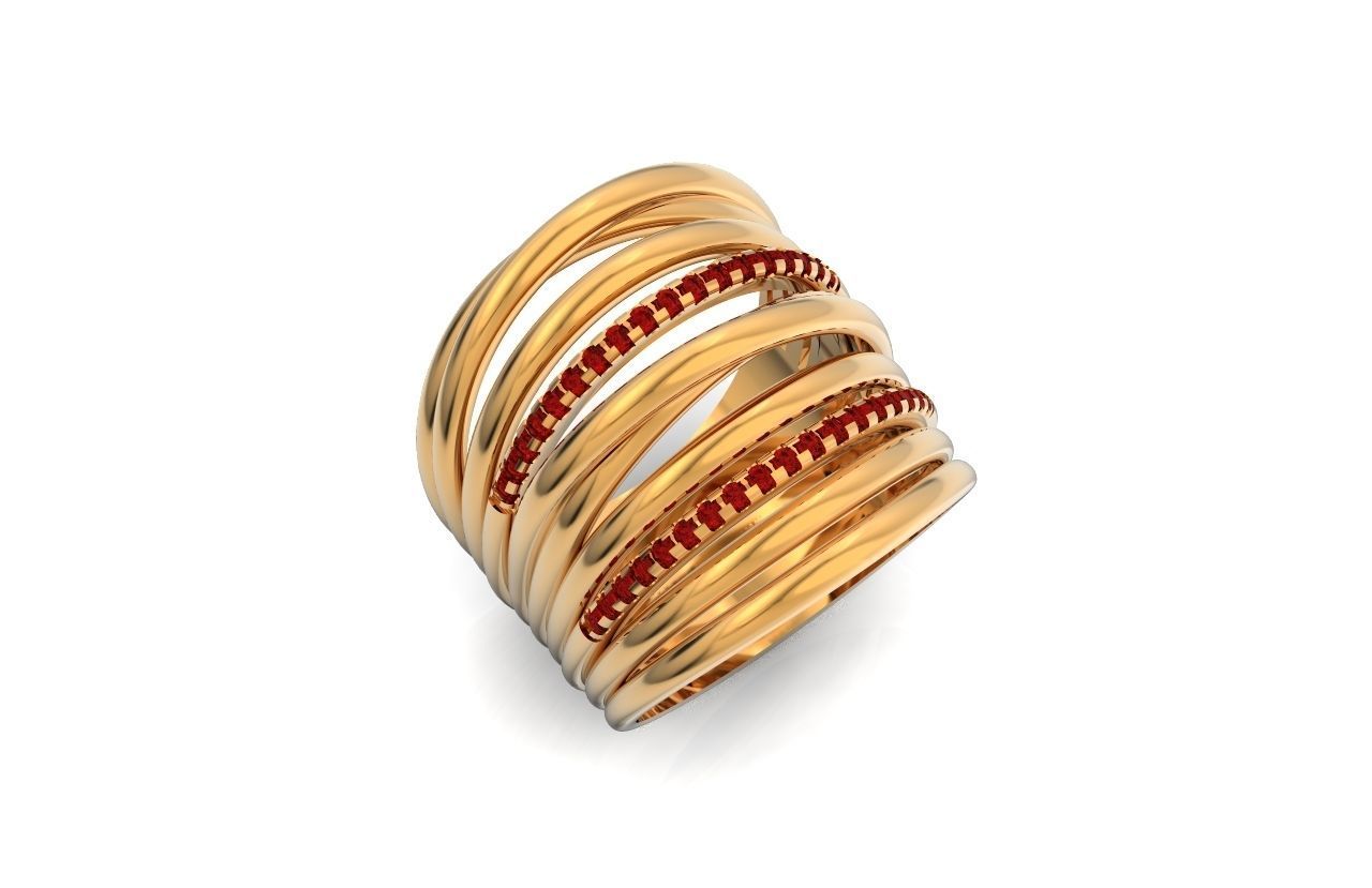 wide ring  De Grisogono 756 3D print model_36