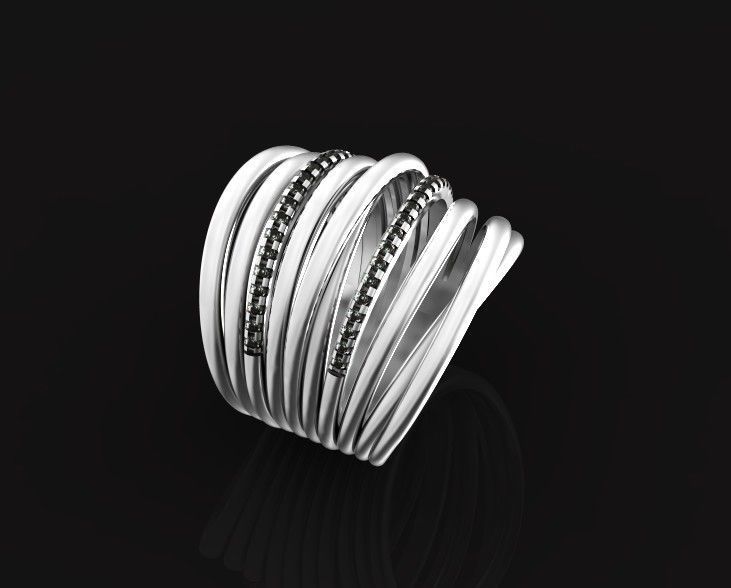 wide ring  De Grisogono 756 3D print model_46