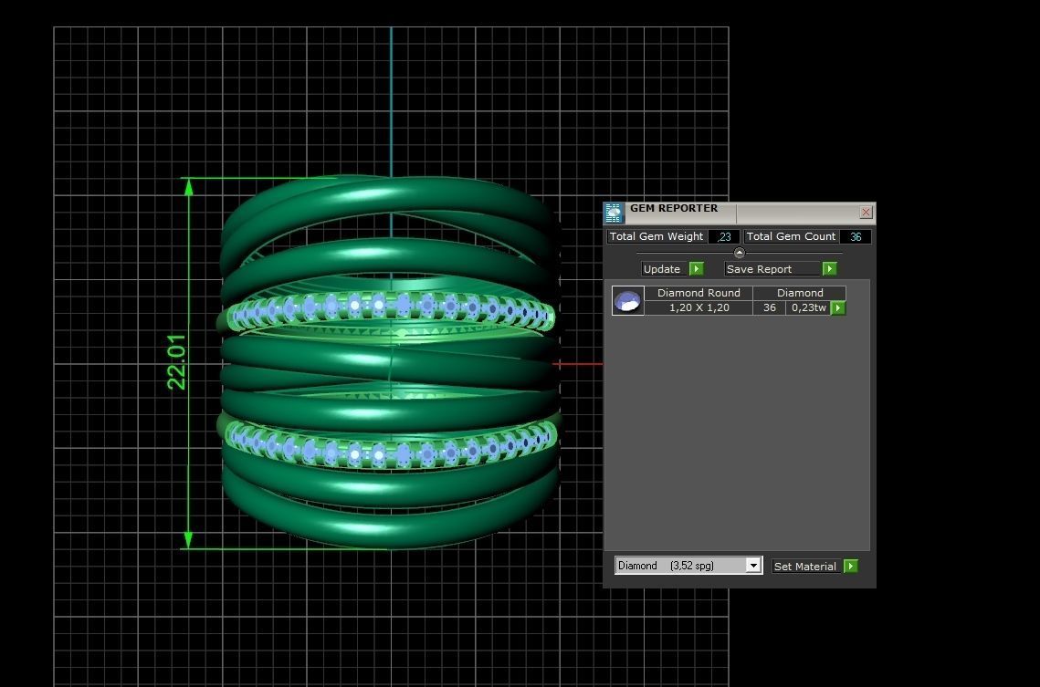 wide ring  De Grisogono 756 3D print model_7