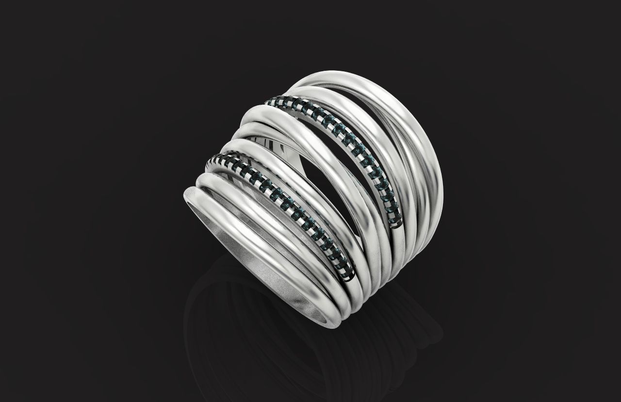 wide ring  De Grisogono 756 3D print model_18