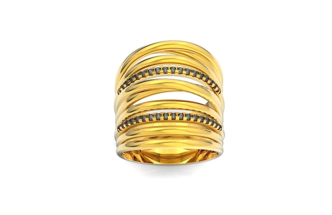 wide ring  De Grisogono 756 3D print model_40