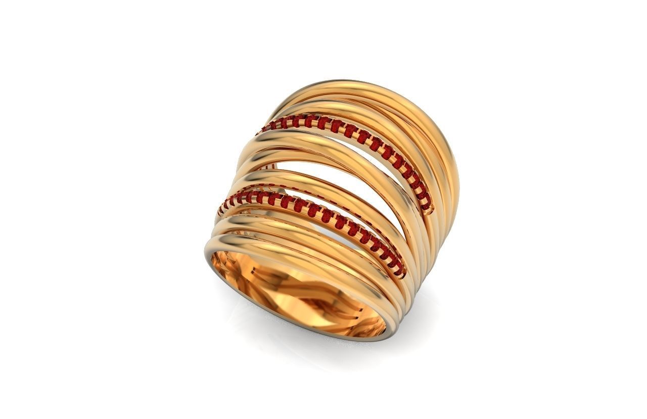 wide ring  De Grisogono 756 3D print model_37