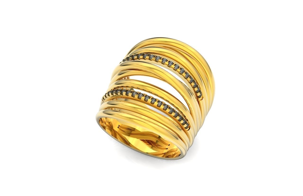 wide ring  De Grisogono 756 3D print model_38