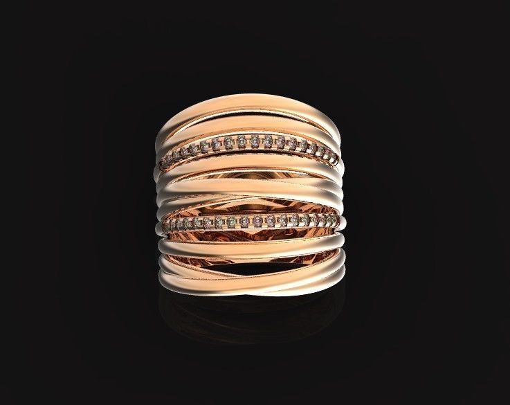 wide ring  De Grisogono 756 3D print model_48