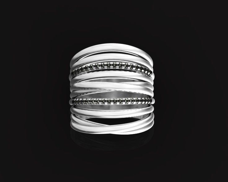 wide ring  De Grisogono 756 3D print model_16