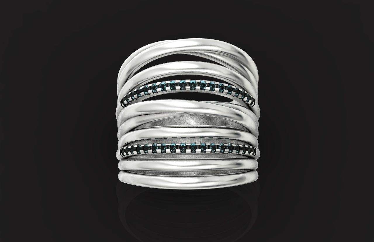 wide ring  De Grisogono 756 3D print model_20