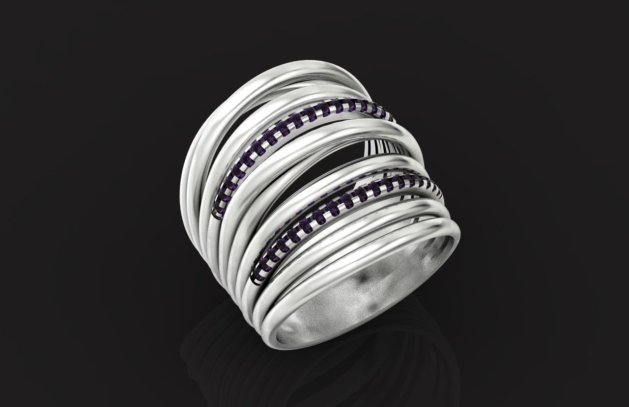 wide ring  De Grisogono 756 3D print model_21