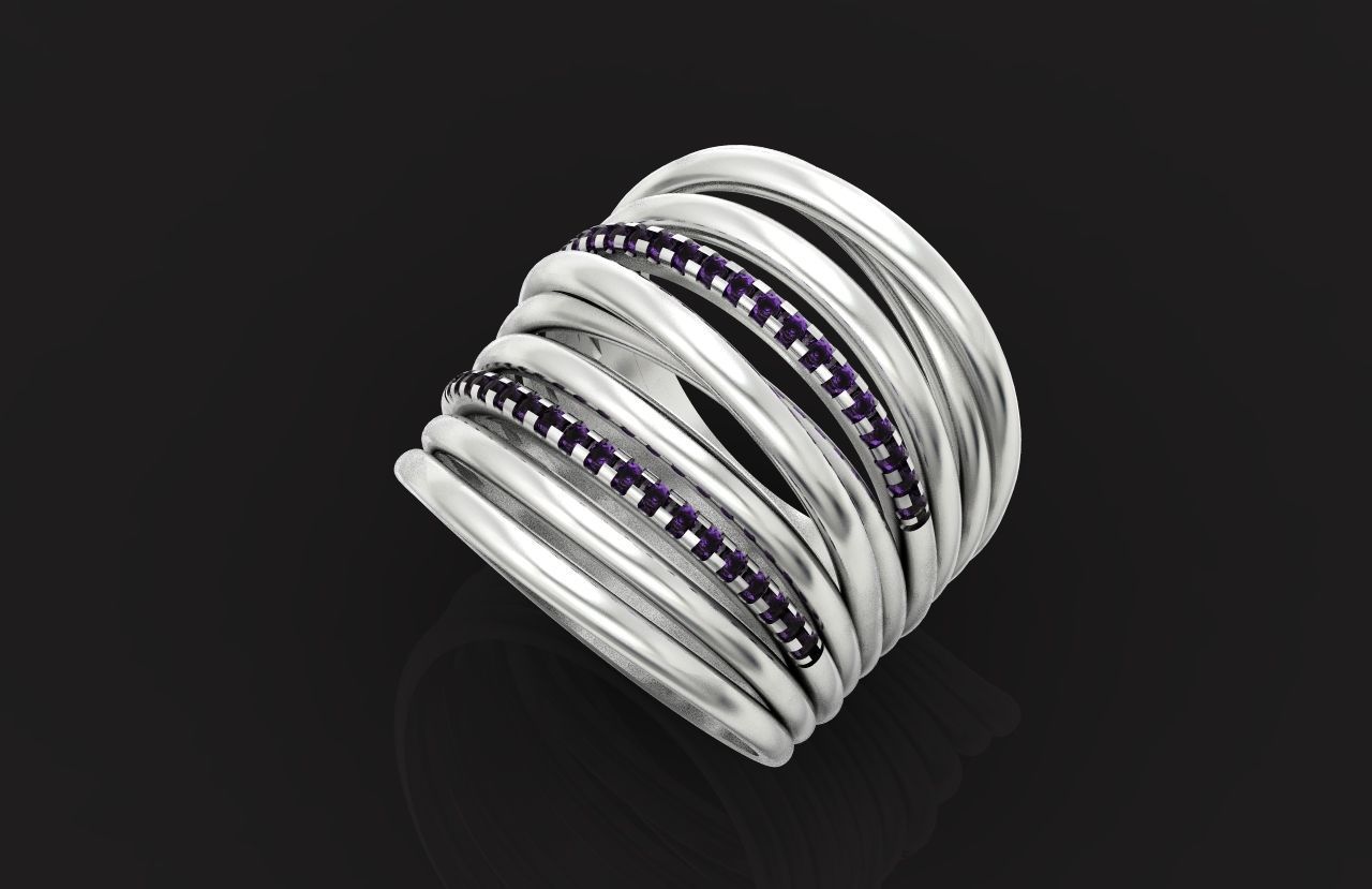 wide ring  De Grisogono 756 3D print model_22