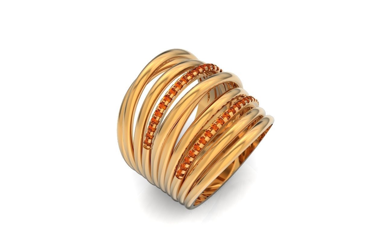 wide ring  De Grisogono 756 3D print model_34