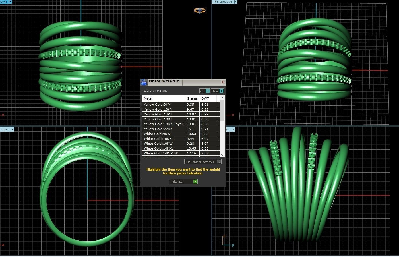 wide ring  De Grisogono 756 3D print model_8