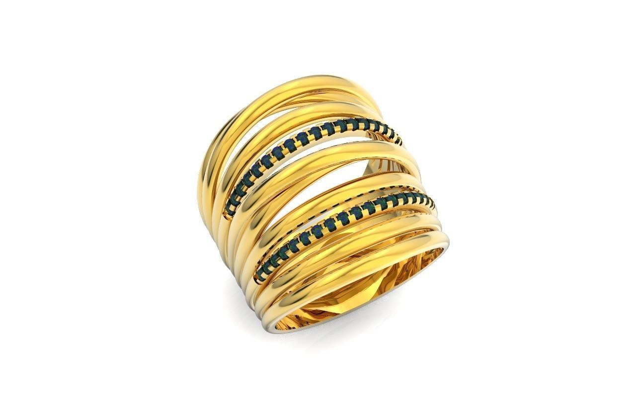 wide ring  De Grisogono 756 3D print model_43