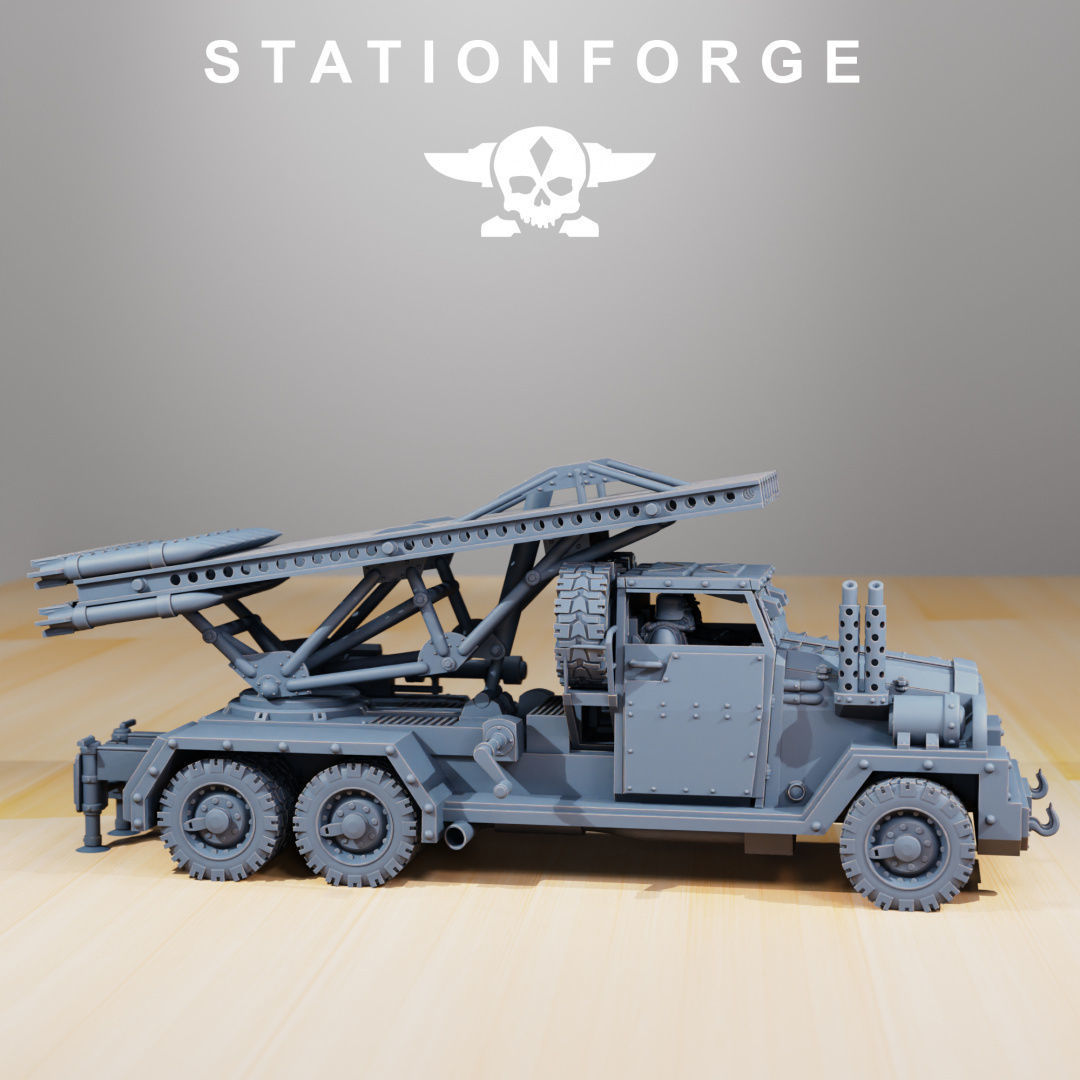 GrimGuard SF-31J Artillery Truck 3D print model_2