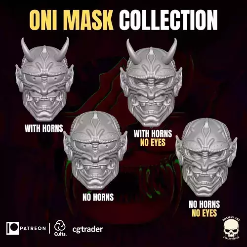 Oni Collection Head Collection for Action Figures