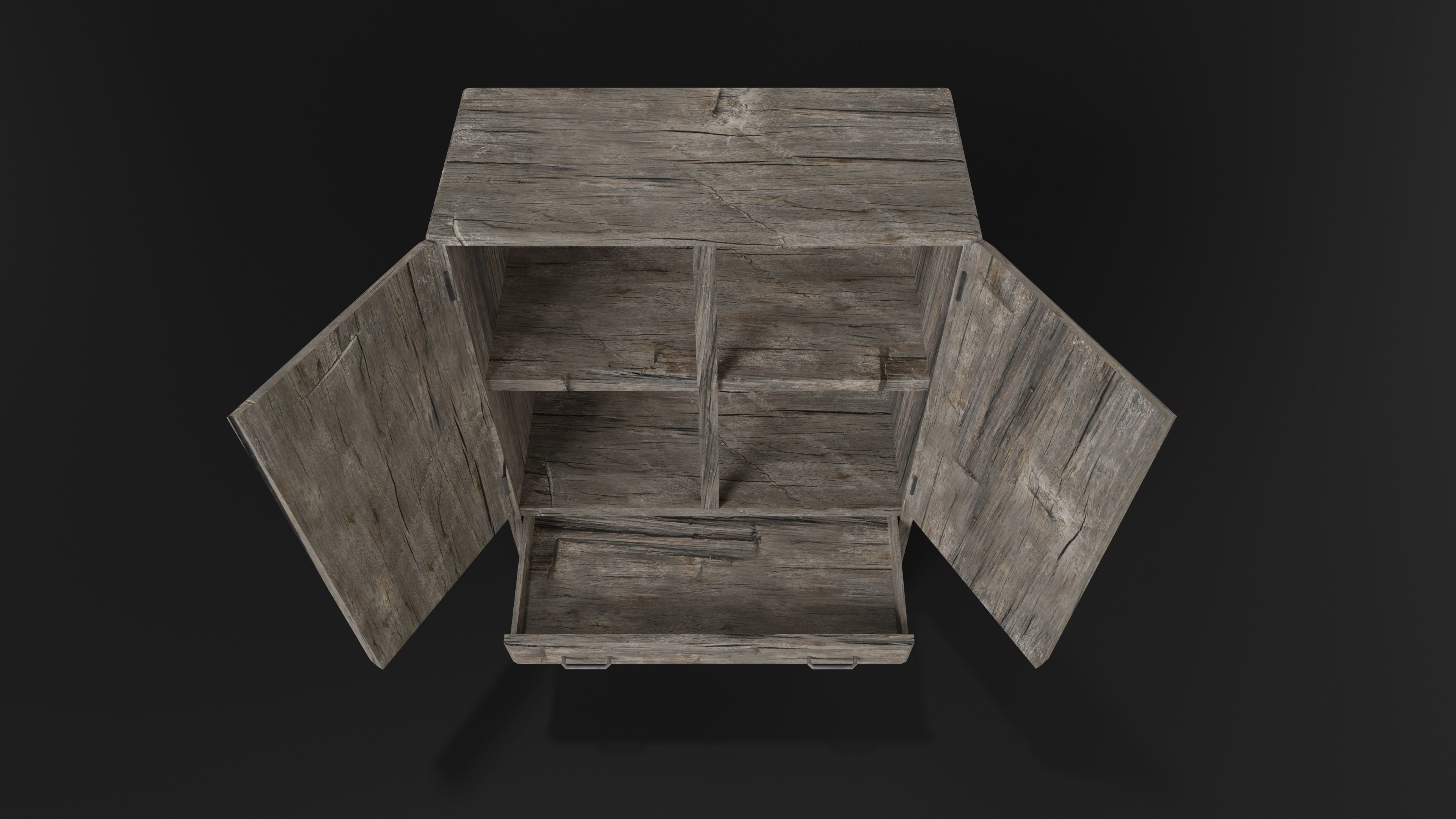 Cabinet Pack Low-poly 3D model_9