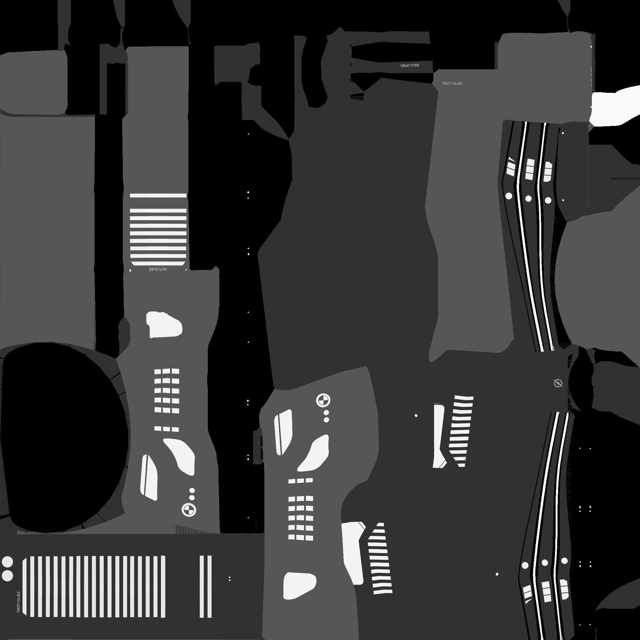 SciFi Building A07 Black - Sci Fi Exterior Design Low-poly 3D model_23