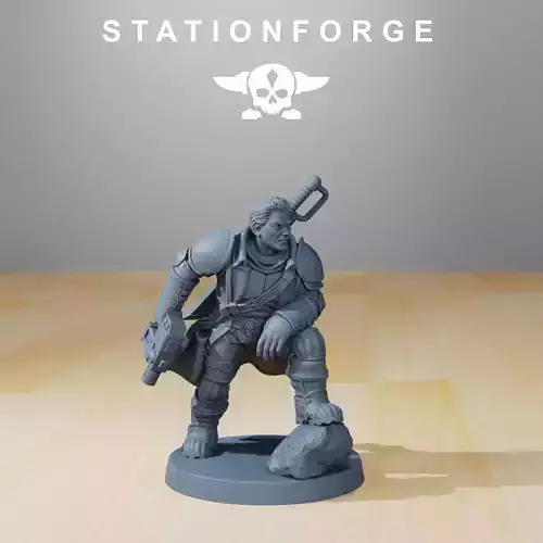 GrimGuard Colonel Mikhail 3D print model