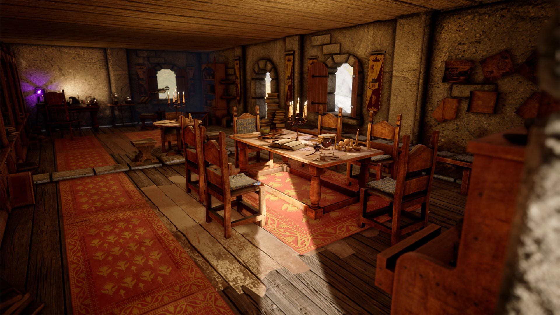 Medieval Furniture  150 Variations 3D model_17