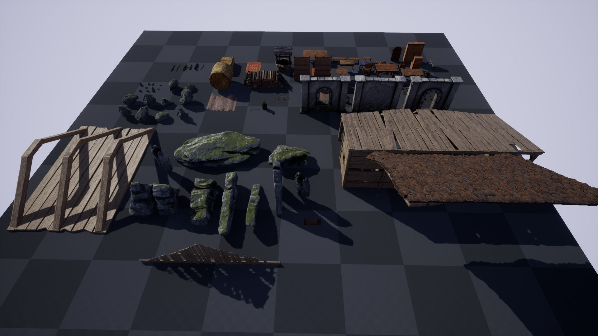 Medieval Furniture  150 Variations 3D model_19