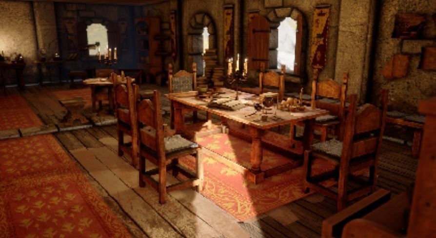 Medieval Furniture  150 Variations 3D model_22