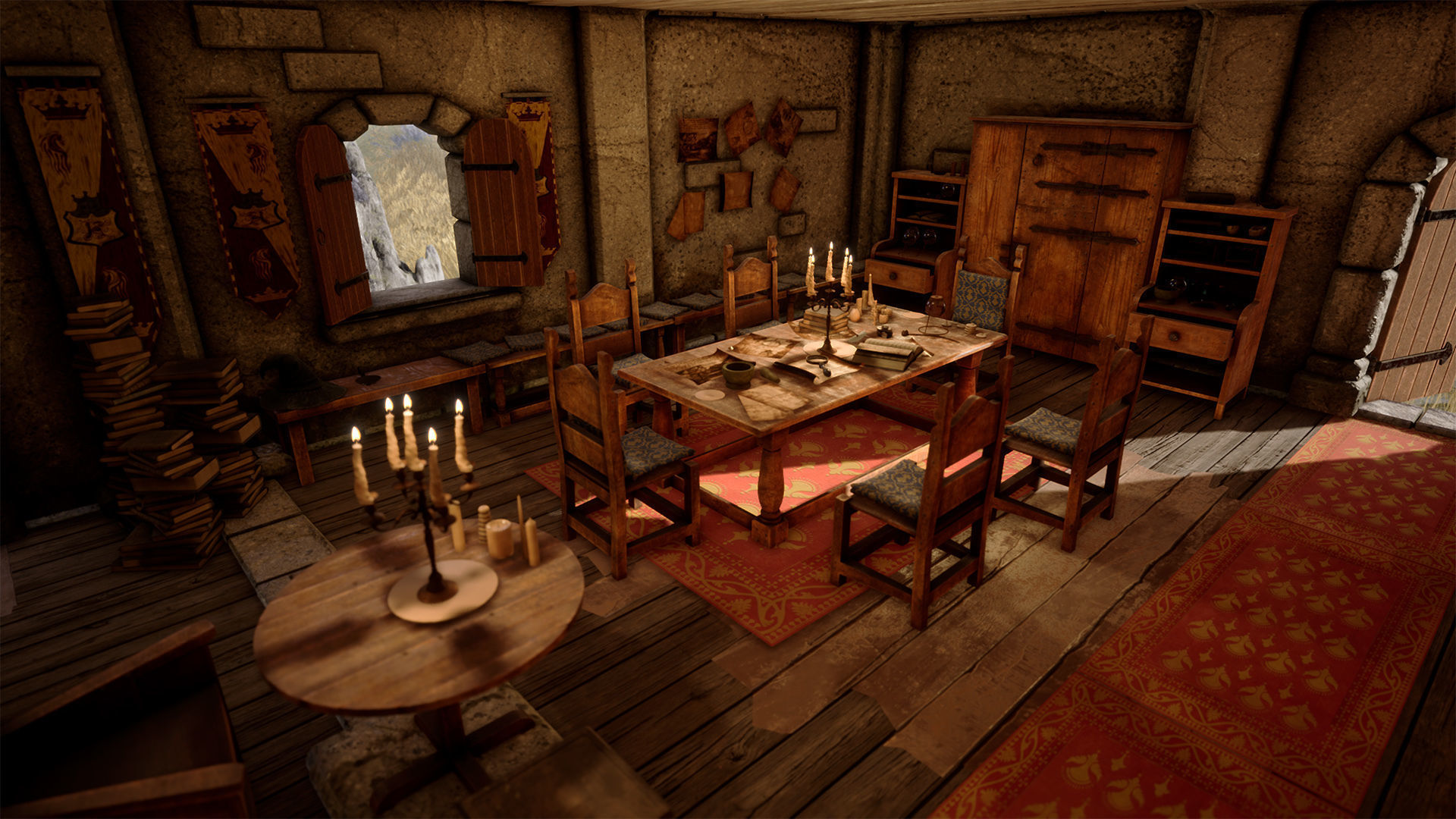 Medieval Furniture  150 Variations 3D model_15