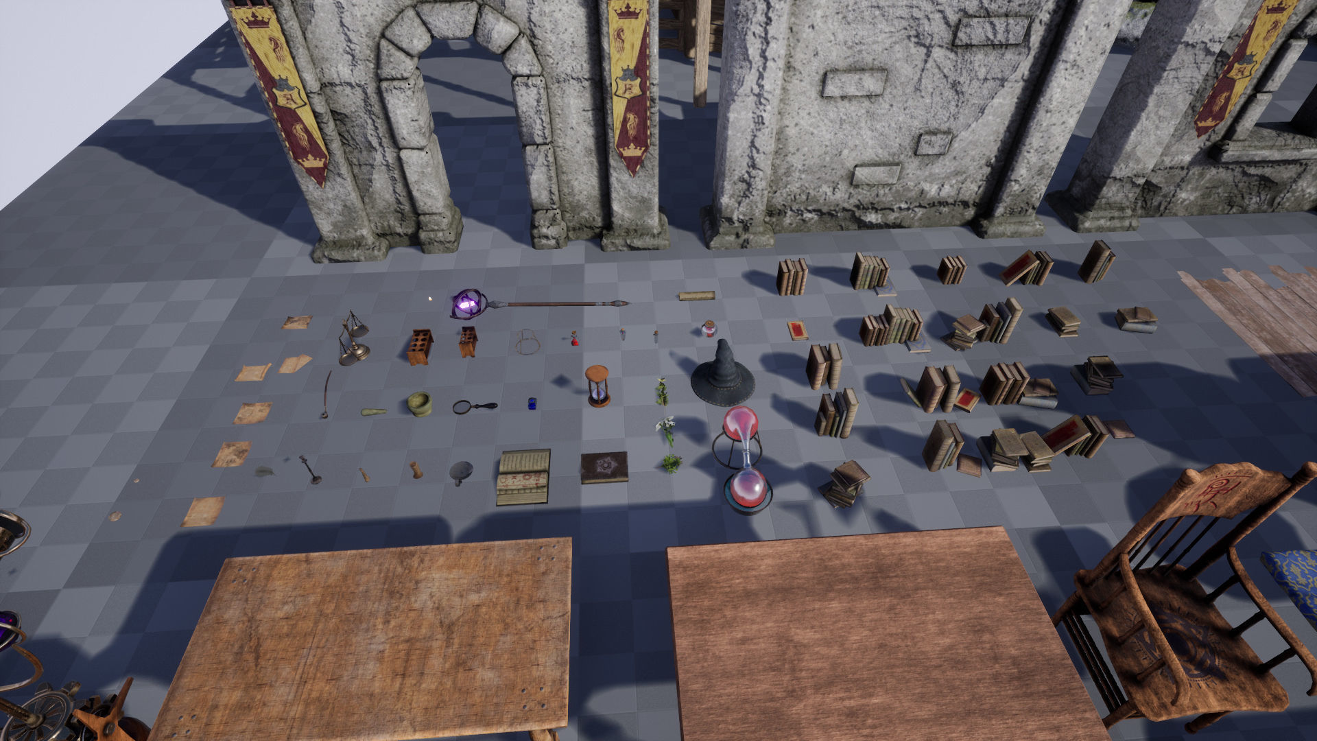 Medieval Furniture  150 Variations 3D model_21