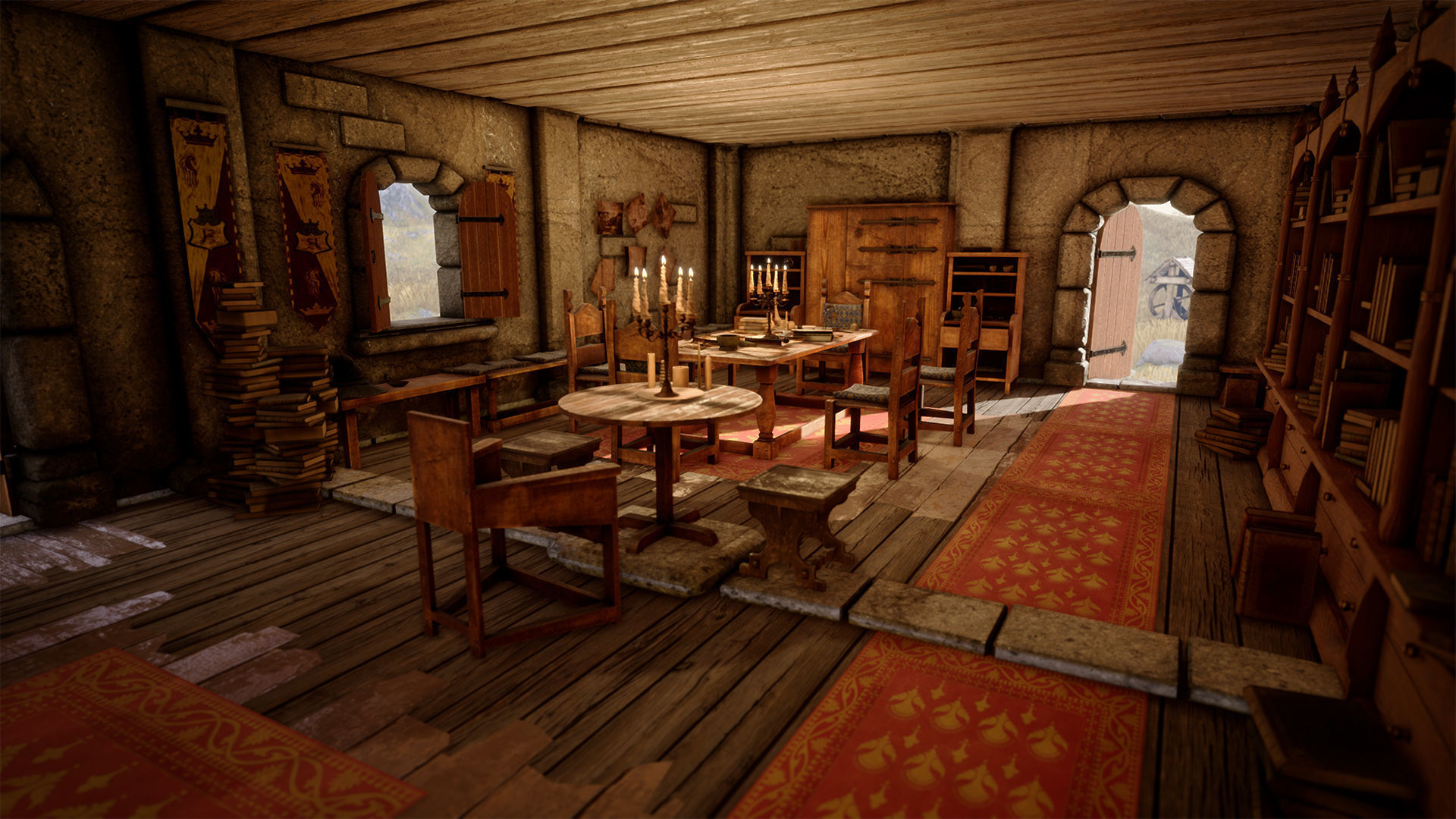 Medieval Furniture  150 Variations 3D model_7