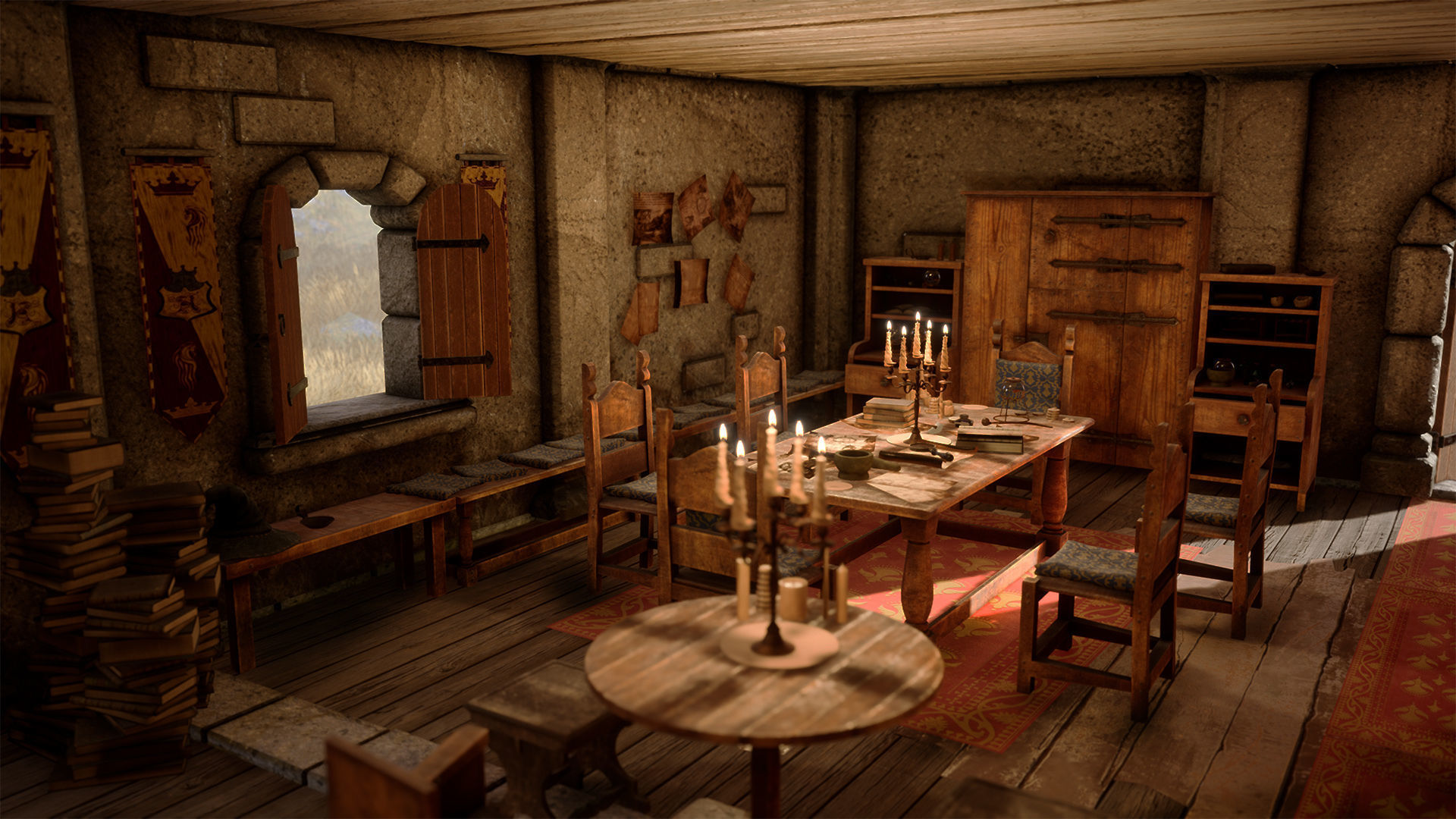 Medieval Furniture  150 Variations 3D model_1