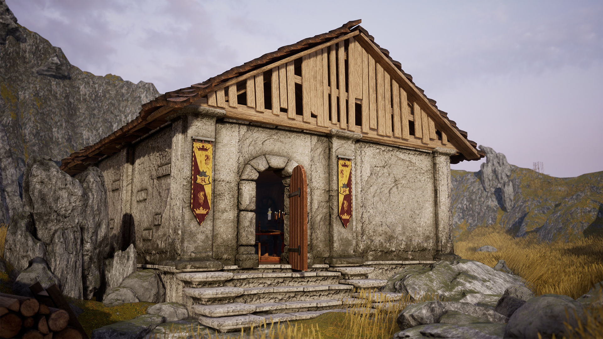 Medieval Furniture  150 Variations 3D model_6