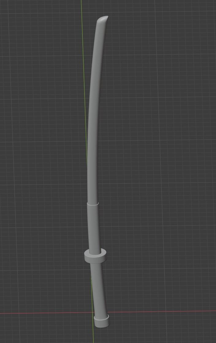 Ssangsudo - Korean Two-Handed Sword Free 3D print model_2