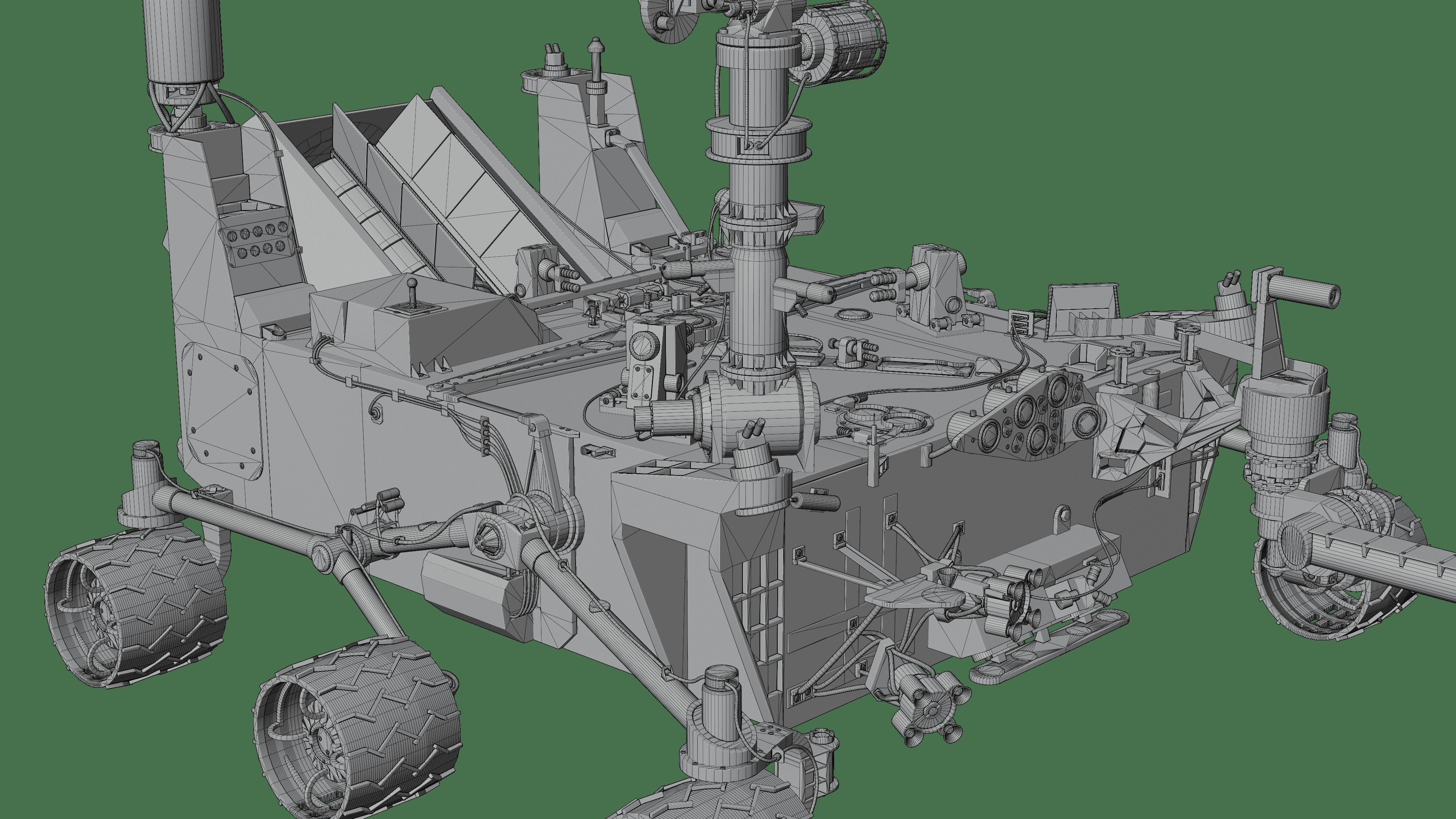 Curiosity Rover 3D model_12
