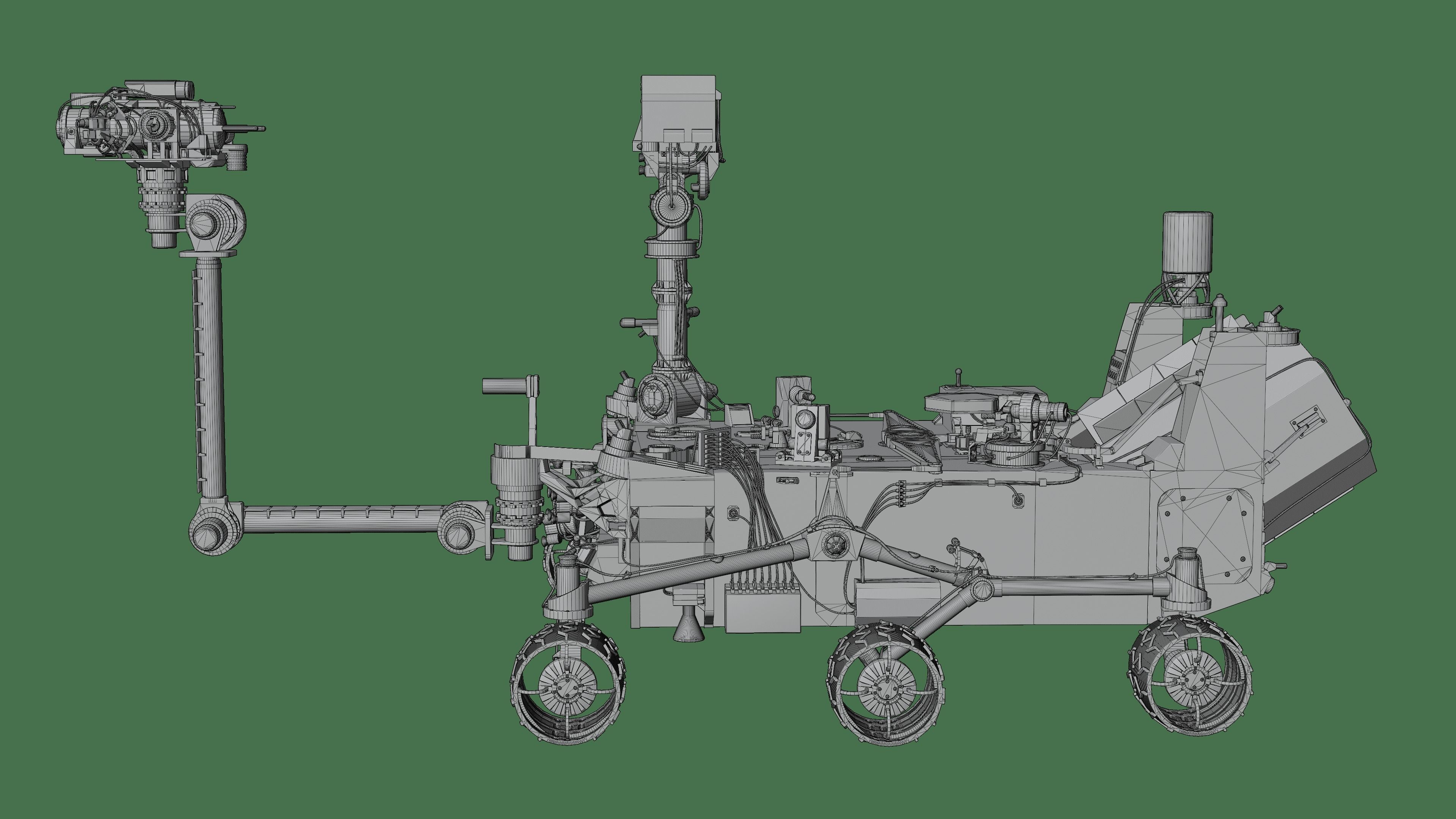Curiosity Rover 3D model_9