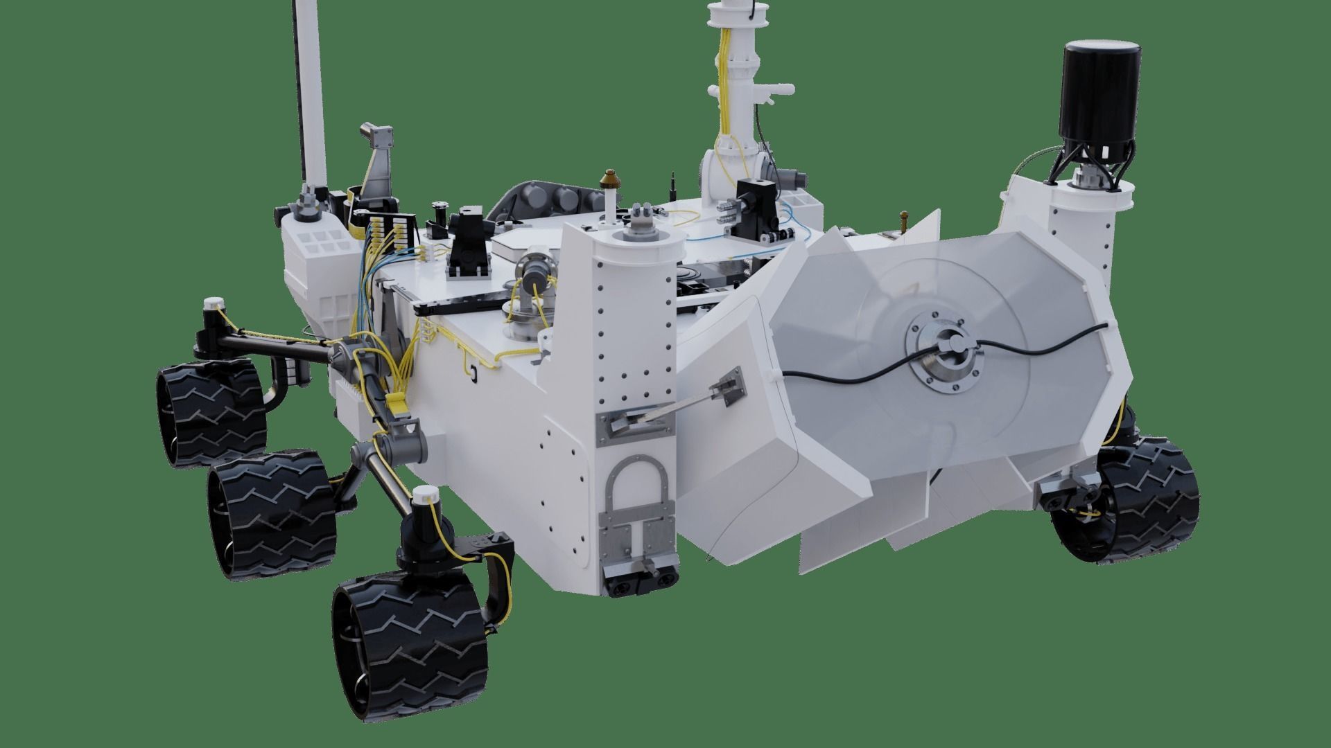 Curiosity Rover 3D model_4