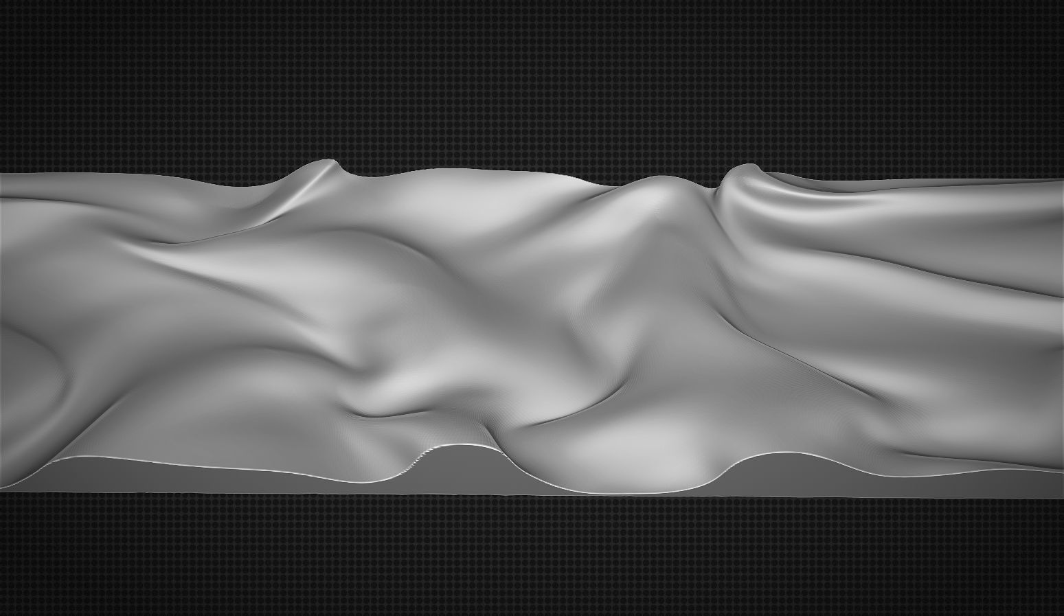 Drapery Wall Art Panel  for cnc carving 3D print model_8