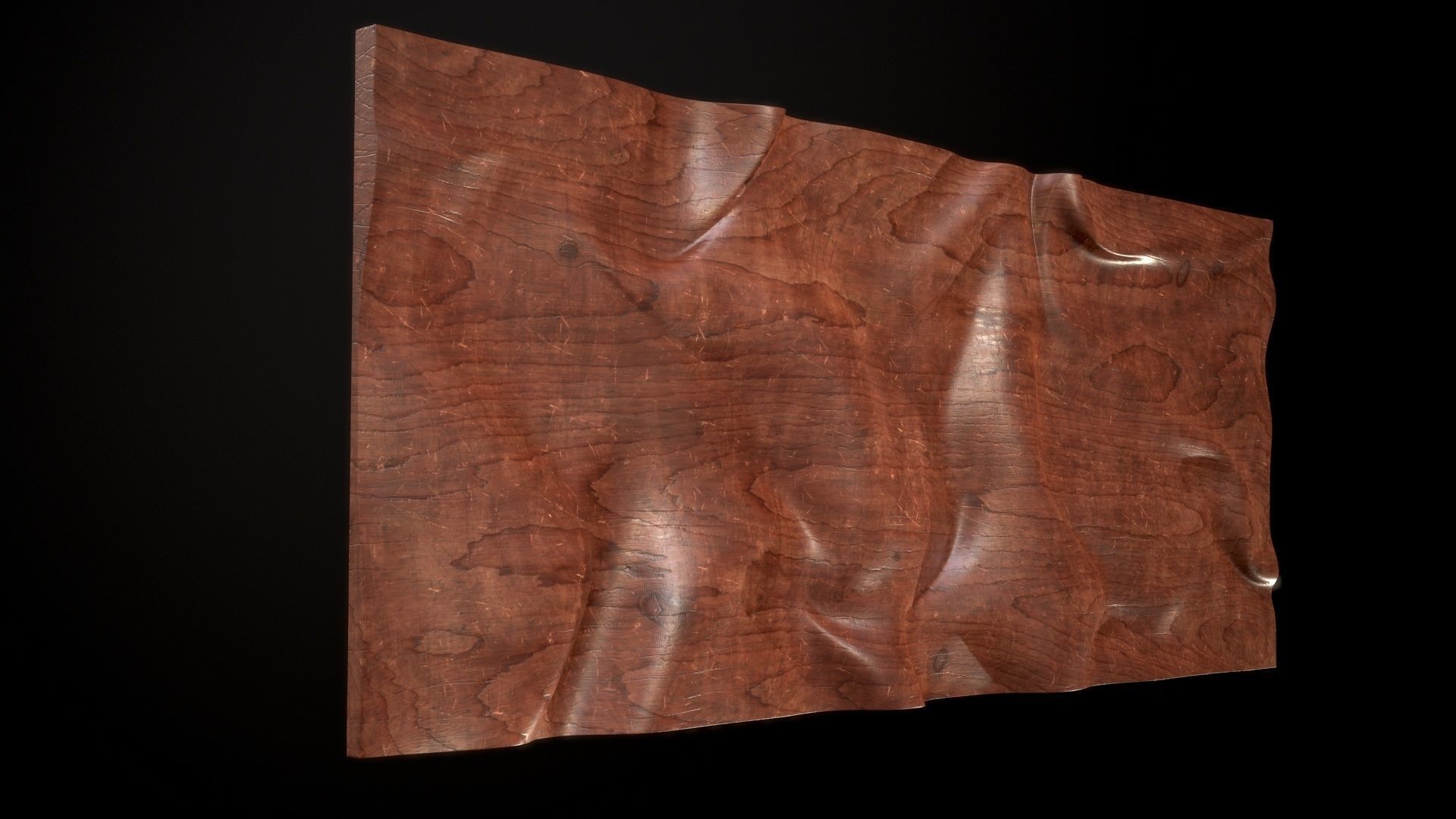 Drapery Wall Art Panel  for cnc carving 3D print model_10