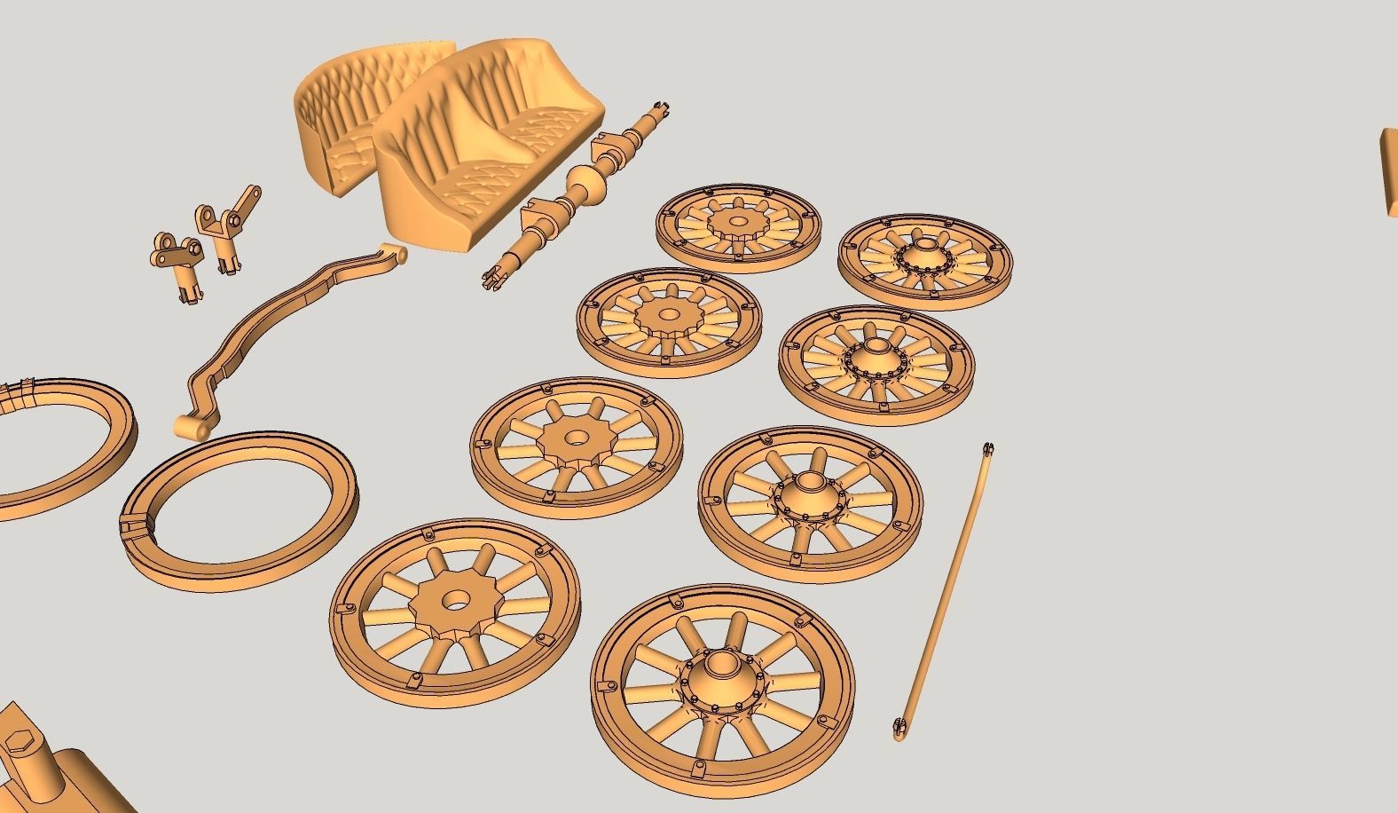 Chitty Chitty Bang Bang car PRINTABLE HIGH POLY 3D 3D print model_40