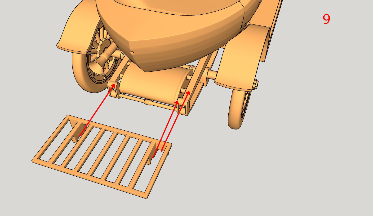 Chitty Chitty Bang Bang car PRINTABLE HIGH POLY 3D 3D print model_22