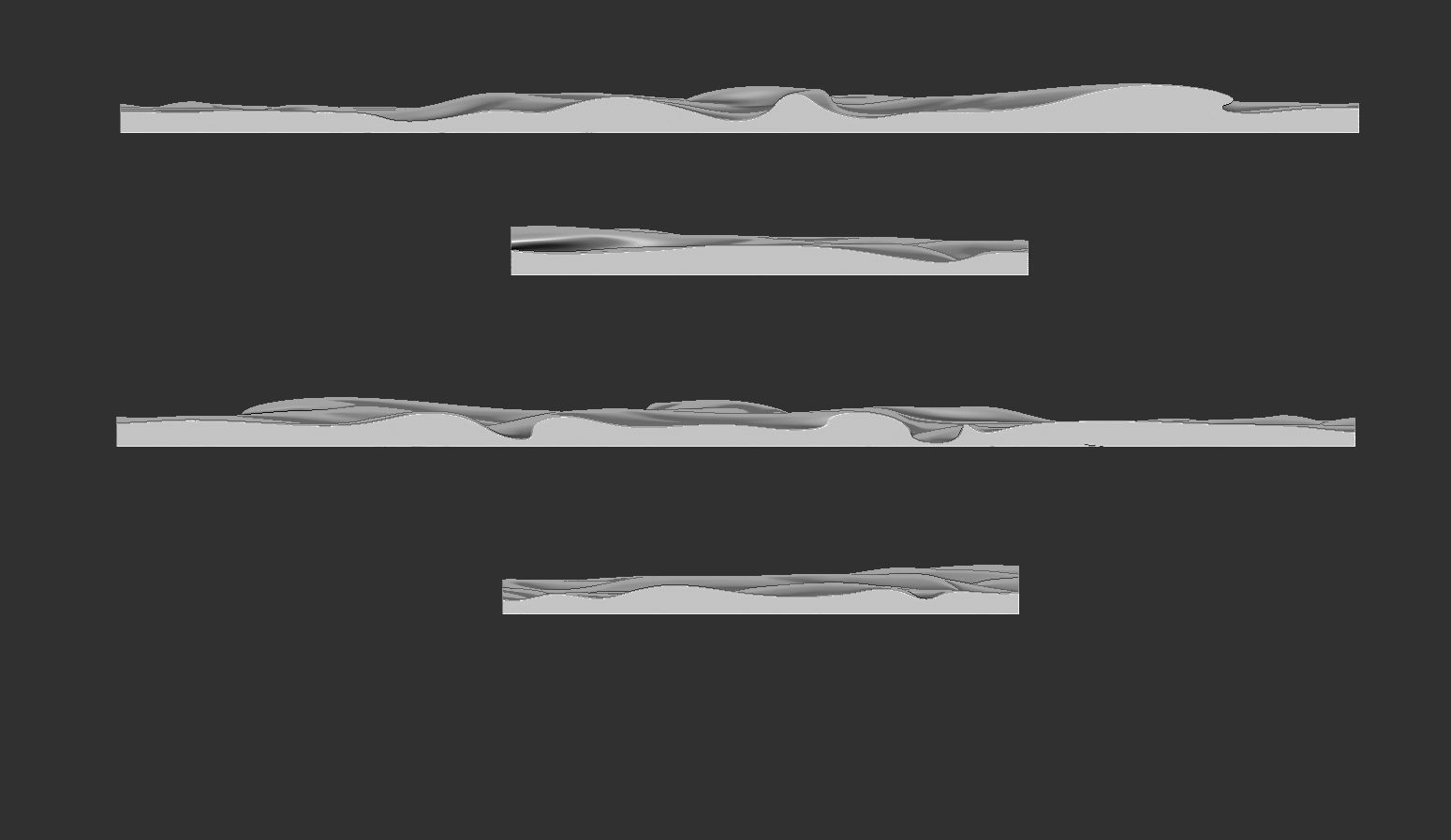 Drapery Wall Art Panel  for cnc carving 3D print model_7